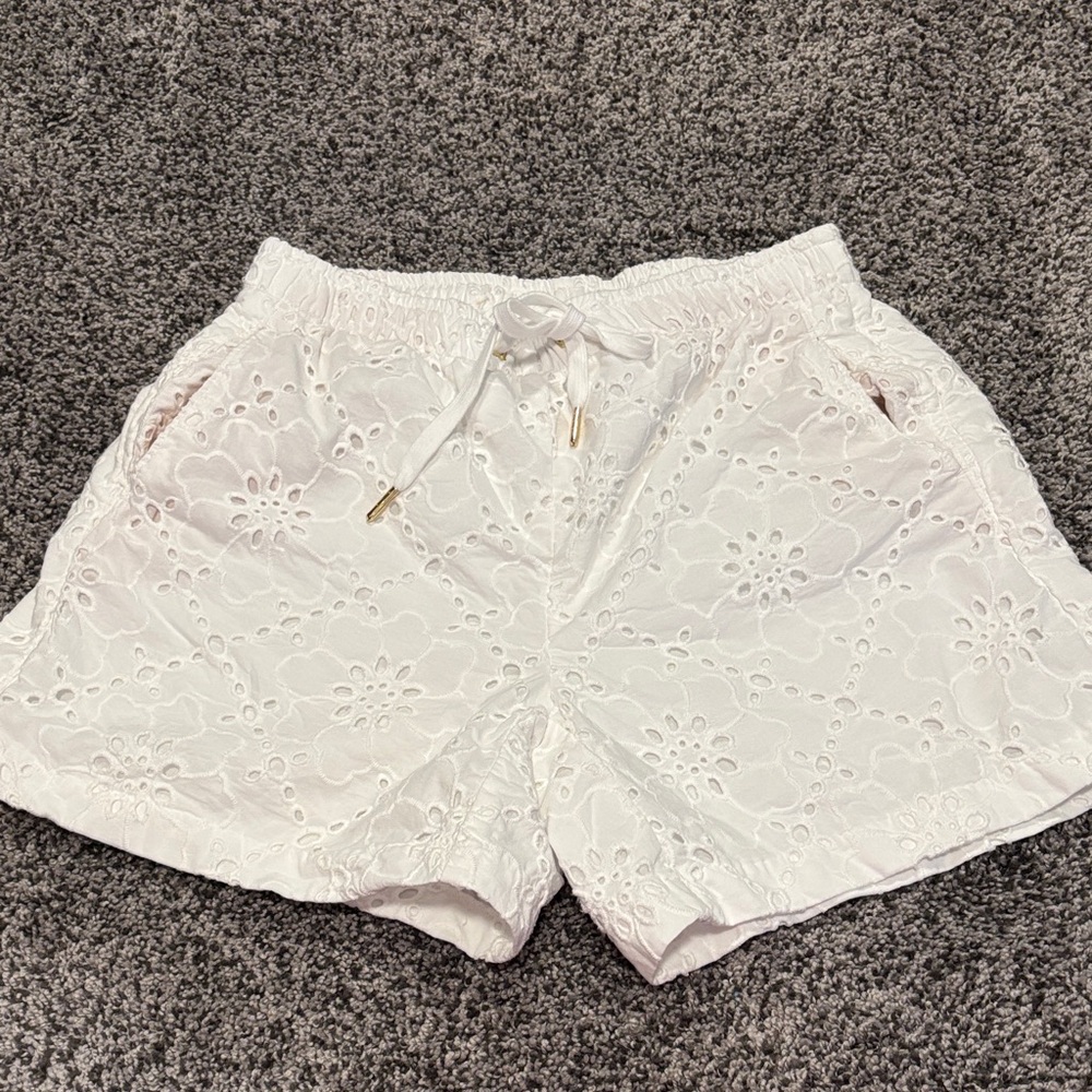 Lilly Pulitzer Croix White Eyelet Women Shorts